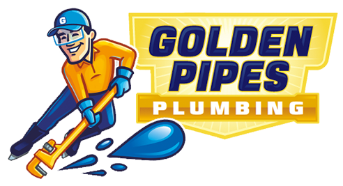 Golden Pipes Plumbing Logo